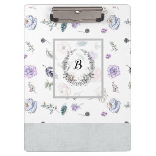 Porte-bloc Moderne et élégant Monogramme Motif fille #2