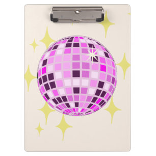 Porte-bloc Moderne rose violet rétro Disco Ball Beige