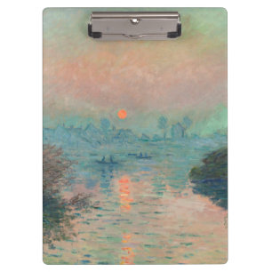 Porte-bloc Monet Sunset Seine Beaux-Art Impressionnisme