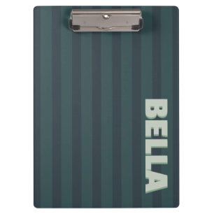 Porte-bloc Monogramme d'initiales personnalisées rayées