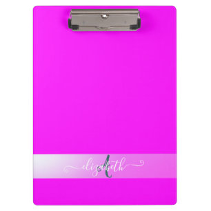 Porte-bloc Monogramme fluide rose