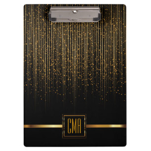 Porte-bloc Monogramme Galaxie Étoiles Design