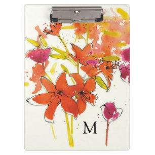 Porte-bloc Monogramme la prune de Patty