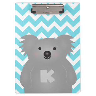 Porte-bloc Monogramme mignon d'ours de koala de bébé de