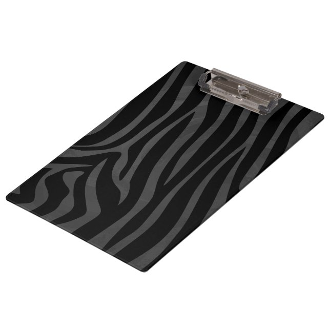 Porte-bloc Monogramme Zebra Noir et gris (Incliné)