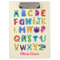 Monstre Personnalisé ABC Monstres Silly Alphabet