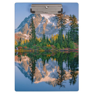 Porte-bloc Mont Shuksan reflété dans le lac Reflection