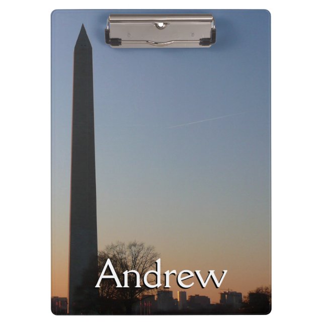 Porte-bloc Monument de Washington au coucher du soleil (Devant)