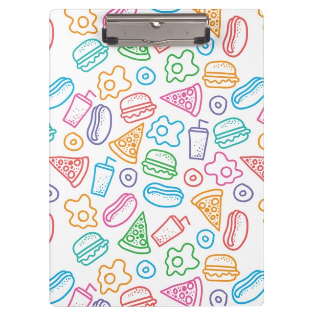 Porte-bloc Motif 2 d'aliments de préparation rapide (Devant)