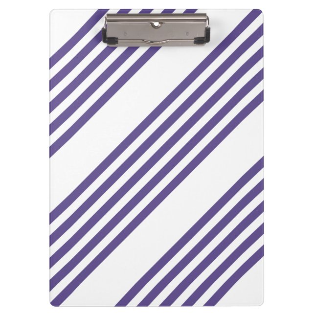 Porte-bloc Motif à cinq bandes Ultra violet et blanc (Devant)
