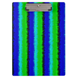 Porte-bloc Motif arc-en-ciel bleu vert abstrait 3D