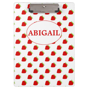 Porte-bloc Motif aux fraises cuites  Personnalisé