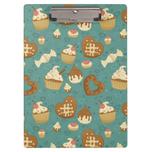Porte-bloc Motif avec des petits gâteaux et des sucreries