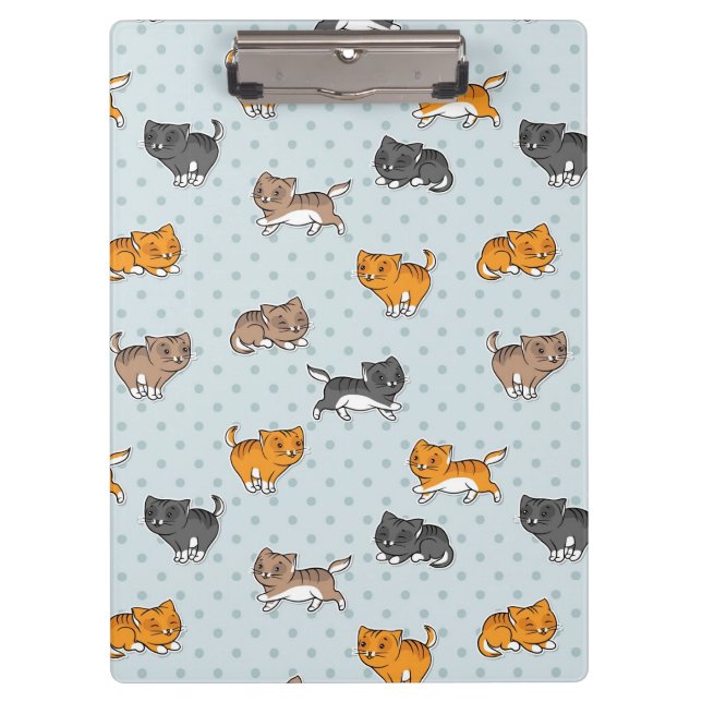 Porte-bloc motif avec les chats drôles (Devant)