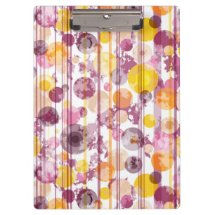 Porte-bloc Motif blanc rayé tacheté