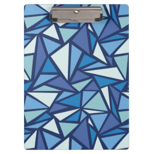 Porte-bloc Motif bleu abstrait de Crsytal de glace