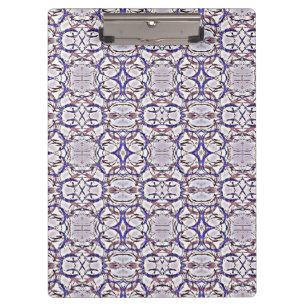 Porte-bloc Motif Cercles Bleu Violet Blanc