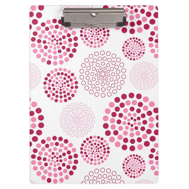 Porte-bloc Motif circulaire porte - bloc-rose (Devant)