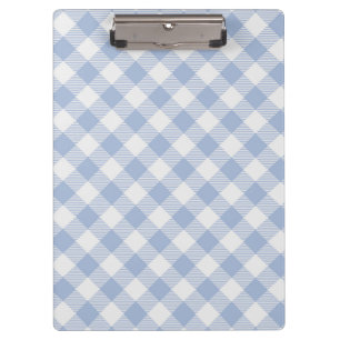 Porte-bloc Motif classique En vichy bleu coché