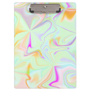 Porte-bloc Motif coloré faux hologramme abstrait