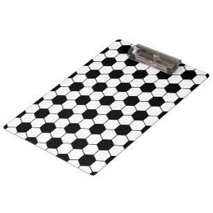Porte-bloc Motif de balle de football adapté noir blanc