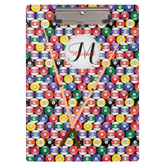 Porte-bloc Motif de boule Monogram Billiards (Devant)