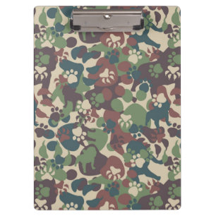 Porte-bloc Motif de camouflage de chien
