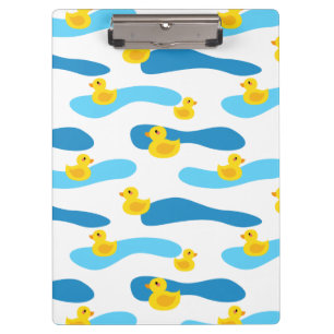 Porte-bloc Motif de canard en caoutchouc jaune