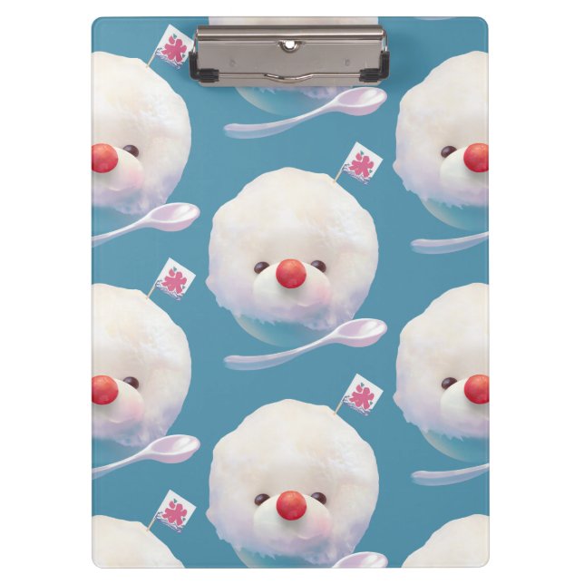 Porte-bloc Motif de chien de glace rasé mignon (Devant)