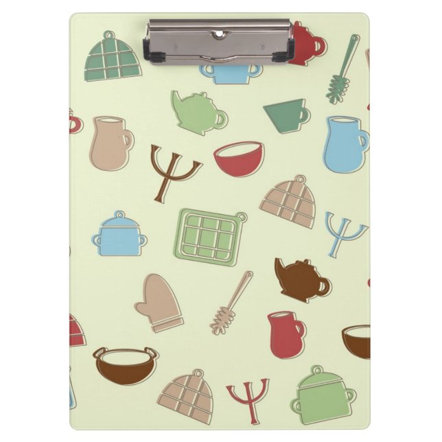 Porte-bloc Motif de cuisine (Devant)