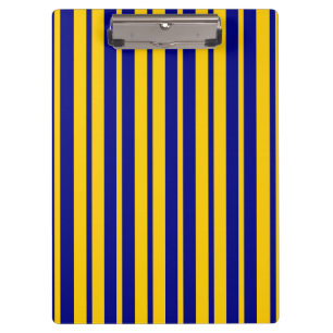 Porte-bloc Motif de design de rayures élégantes bleues jaunes