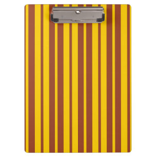 Porte-bloc Motif de design de rayures élégantes marron jaune 