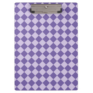 Porte-bloc Motif de diamants de Checker Violet