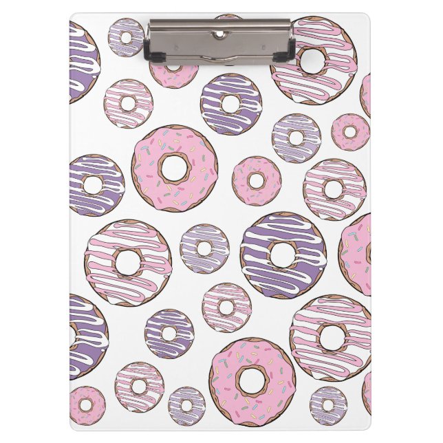 Porte-bloc Motif De Donuts, Donuts Roses, Donuts Violets (Devant)