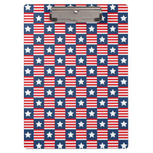 Porte-bloc Motif de drapeau américain rouge, blanc et bleu pa