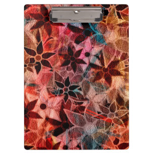 Porte-bloc Motif de fleurs d'art Abstrait #3