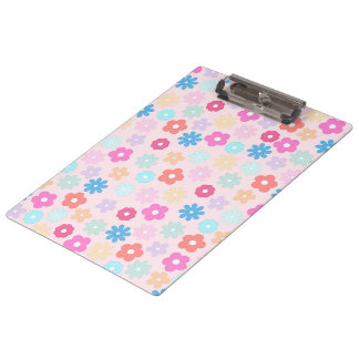 Porte-bloc Motif de fleurs de marguerite rose boho