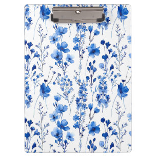 Porte-bloc Motif de fleurs sauvages en papier à la française