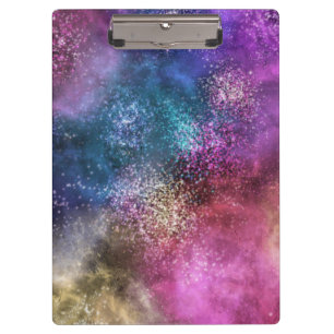 Porte-bloc Motif de galaxie coloré