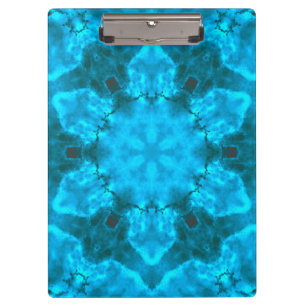 Porte-bloc Motif de Kaleidoscope bleu glacé glacé glacé