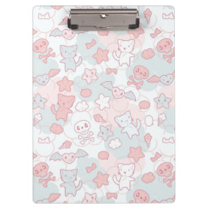 Porte-bloc motif de kawaii avec le griffonnage