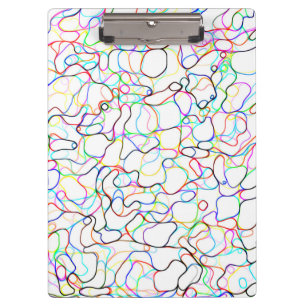 Porte-bloc Motif de ligne courbe multicolore