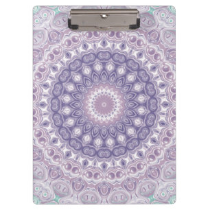 Porte-bloc Motif de mandala lavande et lilas