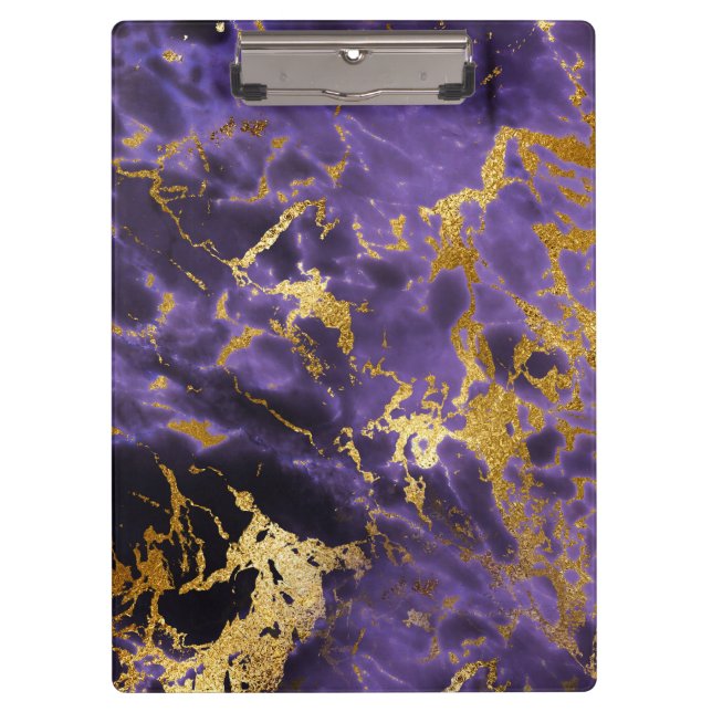 Porte-bloc Motif de marbre noir pourpre de parties (Devant)