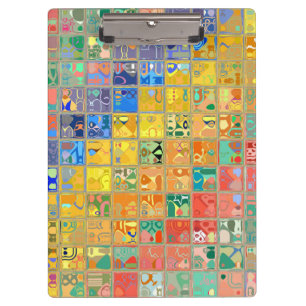 Porte-bloc Motif de mosaïque abstrait #12