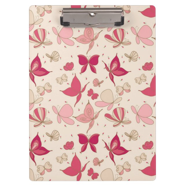 Porte-bloc motif de papillon (Devant)