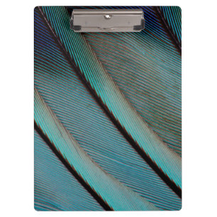 Porte-bloc Motif de plume bleue