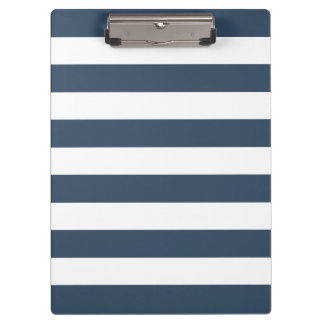 Porte-bloc Motif de rayures bleues et blanches de la marine m