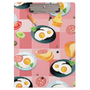 Porte-bloc Motif de tomate et d'oeufs au plat