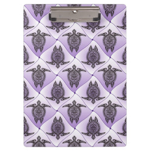 Porte-bloc Motif de tortues de mer chamanique - violet
